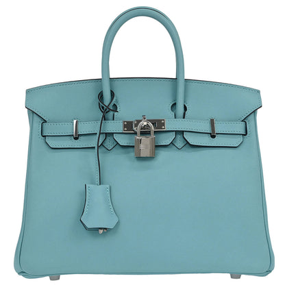 Hermes 2015 Swift Blue Atoll Birkin 25 Handbag