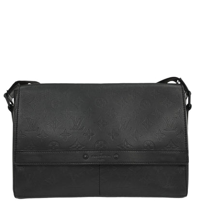 Louis Vuitton 2019 Black Monogram Shadow Sprinter Messenger bag M44729
