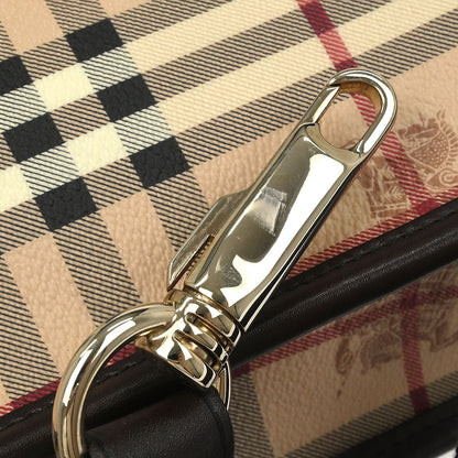 Burberry Beige PVC House Check Tote 2way Shoulder Handbag