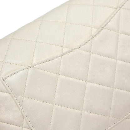 Chanel 2013-2014 White Lambskin Hula Hoop Medium Handbag