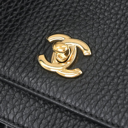 Chanel Black Deerskin Executive Cerf Tote Handbag