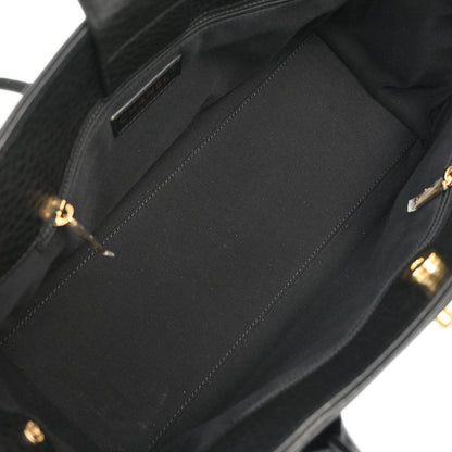 Chanel Black Deerskin Executive Cerf Tote Handbag
