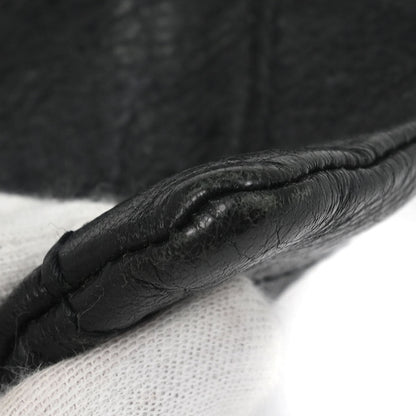 Balenciaga Black Leather Clip L Clutch Bag