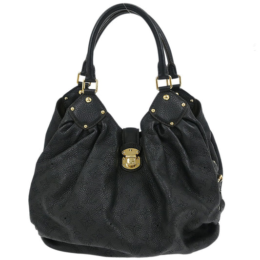Louis Vuitton 2011 Black Mahina L Hobo Handbag M95765