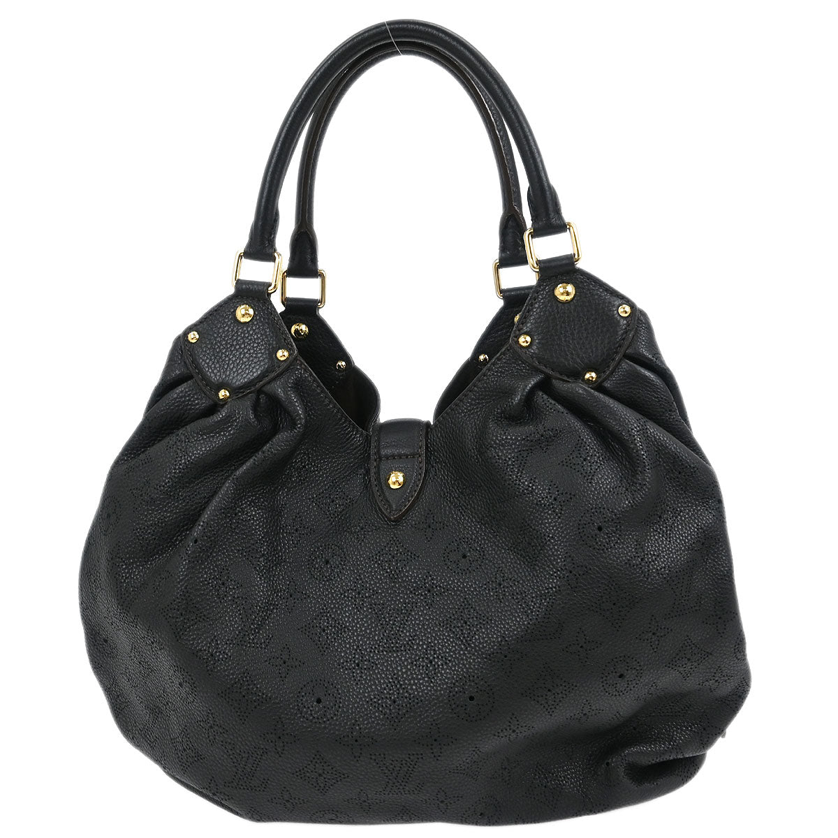 Louis Vuitton 2011 Black Mahina L Hobo Handbag M95765