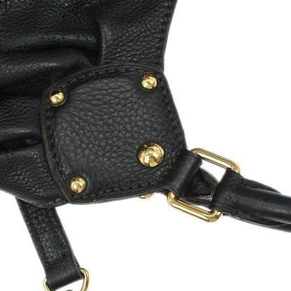 Louis Vuitton 2011 Black Mahina L Hobo Handbag M95765