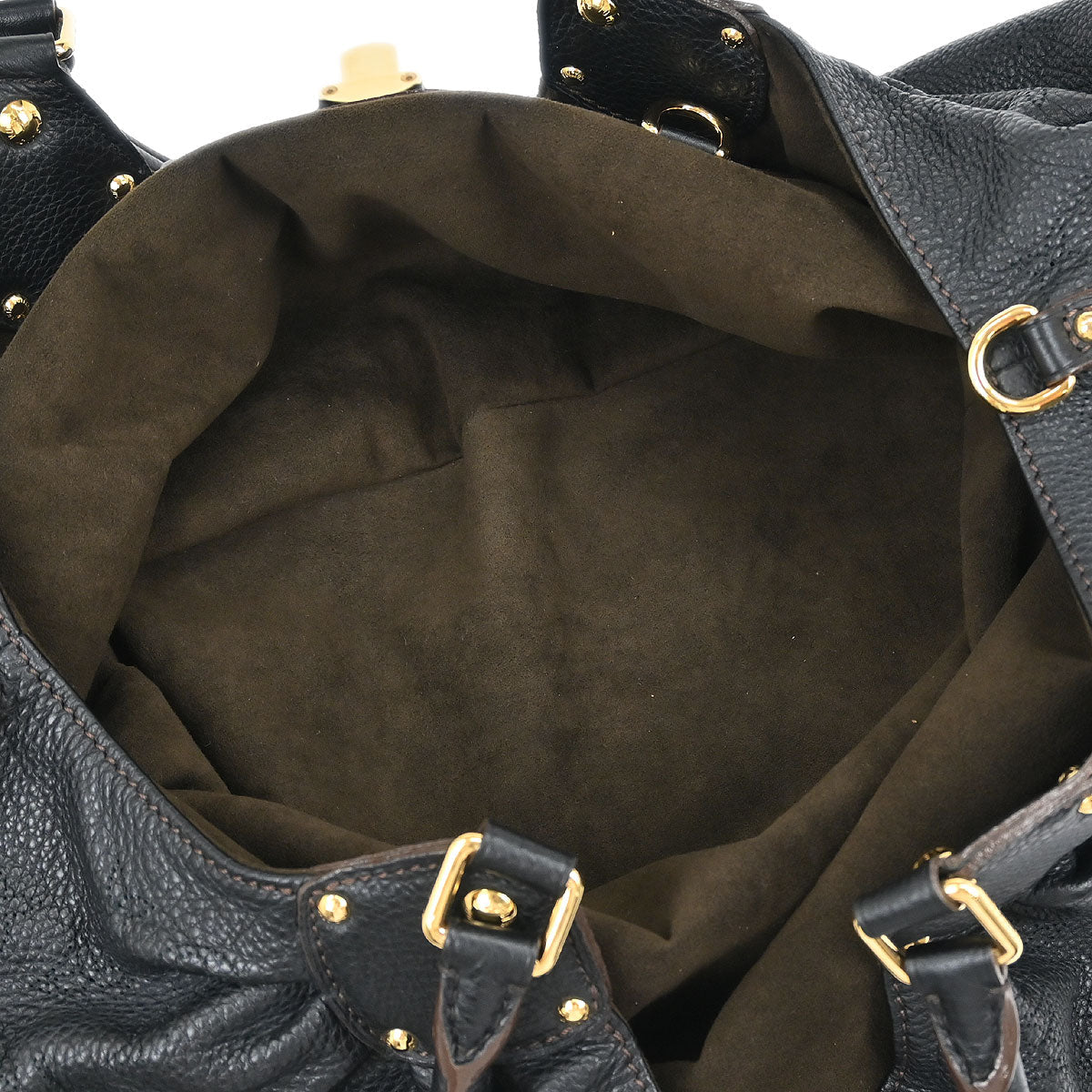 Louis Vuitton 2011 Black Mahina L Hobo Handbag M95765