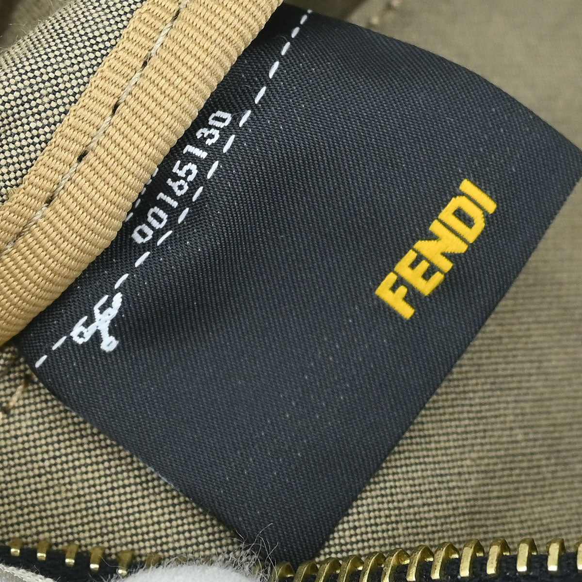 Fendi Black Canvas Zucchino Floral Forever Handbag