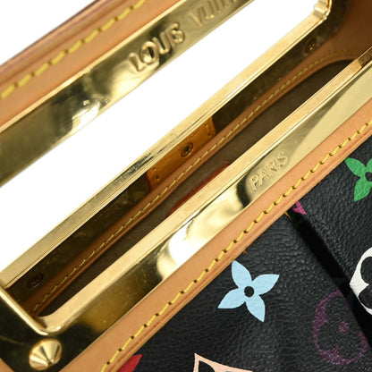 Louis Vuitton 2010 Black Multicolor Judy MM 2way Shoulder Handbag M40256