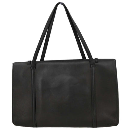 Cartier Black Leather Cabochon Handbag