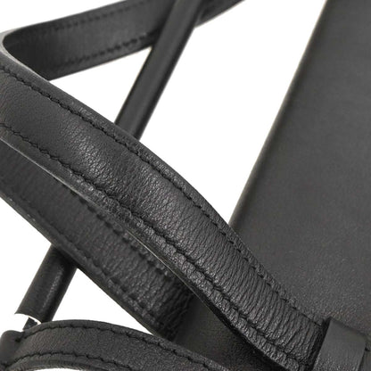 Cartier Black Leather Cabochon Handbag