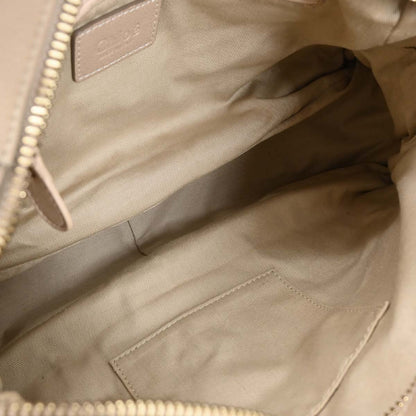 Chloe Beige Leather Paraty 2way Shoulder Handbag