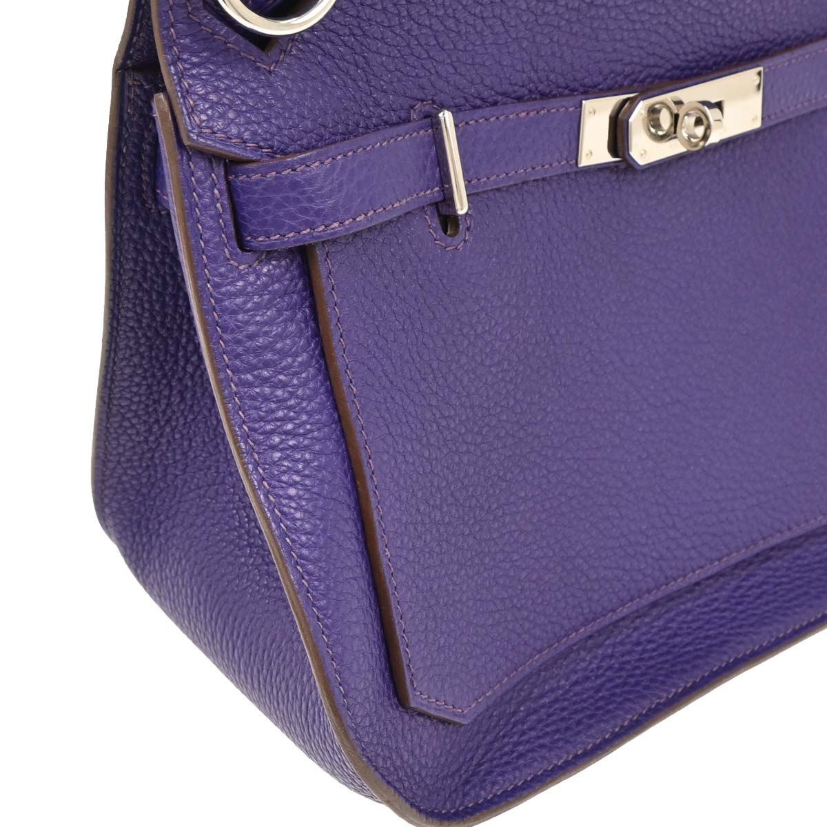 Hermes 2010 Iris Taurillon Clemence Jypsiere 28 Shoulder Bag