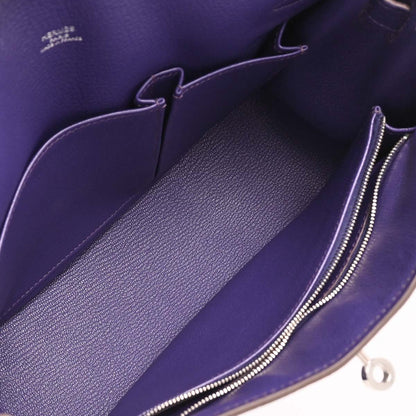 Hermes 2010 Iris Taurillon Clemence Jypsiere 28 Shoulder Bag