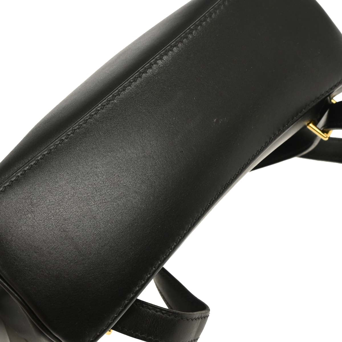 Hermes 1997 Black Box Calf Kelly A Dos PM Backpack