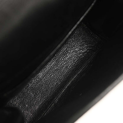 Hermes 1997 Black Box Calf Kelly A Dos PM Backpack