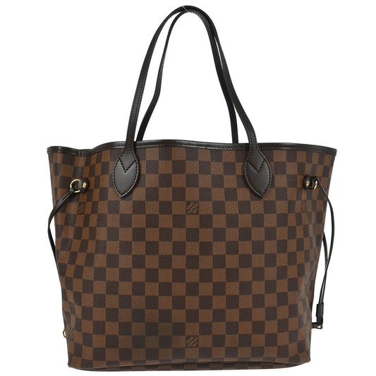 Louis Vuitton 2009 Damier Neverfull MM Shoulder Tote Bag N51105