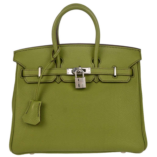 Hermes 2006 Anis Green Togo Birkin 25 Handbag
