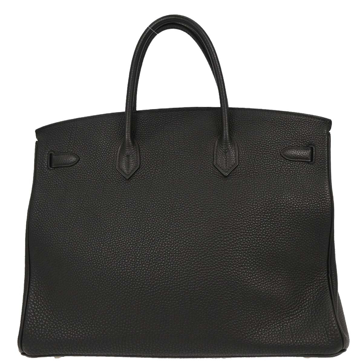 Hermes 2006 Black Taurillon Clemence Birkin 40 Handbag