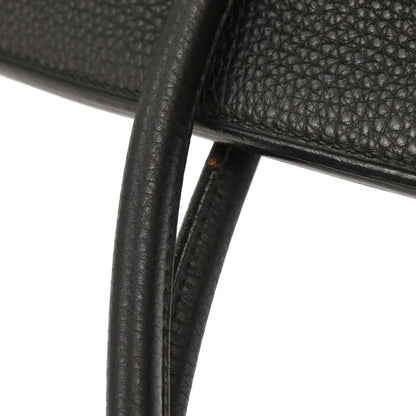 Hermes 2006 Black Taurillon Clemence Birkin 40 Handbag