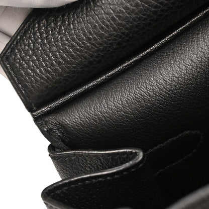 Hermes 2006 Black Taurillon Clemence Birkin 40 Handbag