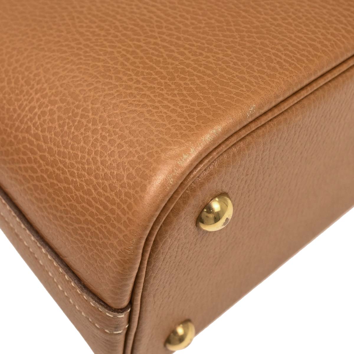Hermes 1995 Natural Courchevel Bolide 31 2way Shoulder Handbag