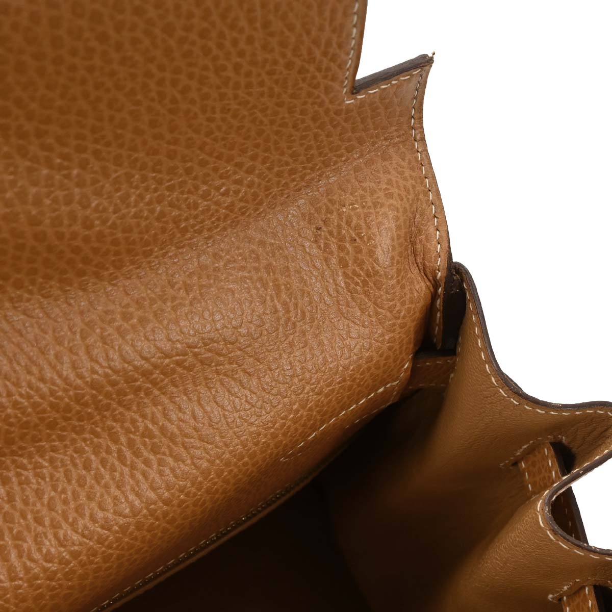 Hermes 1998 Natural Ardennes Kelly 35 Retourne 2way Shoulder Handbag
