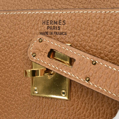 Hermes 1998 Natural Ardennes Kelly 35 Retourne 2way Shoulder Handbag