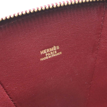 Hermes 1992 Vert Fonce Rouge H Box Calf Il de Veau Handbag