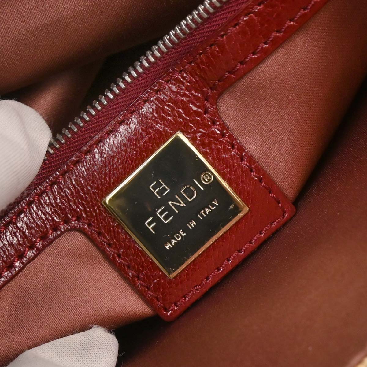Fendi Beige Straw Mamma Baguette Handbag