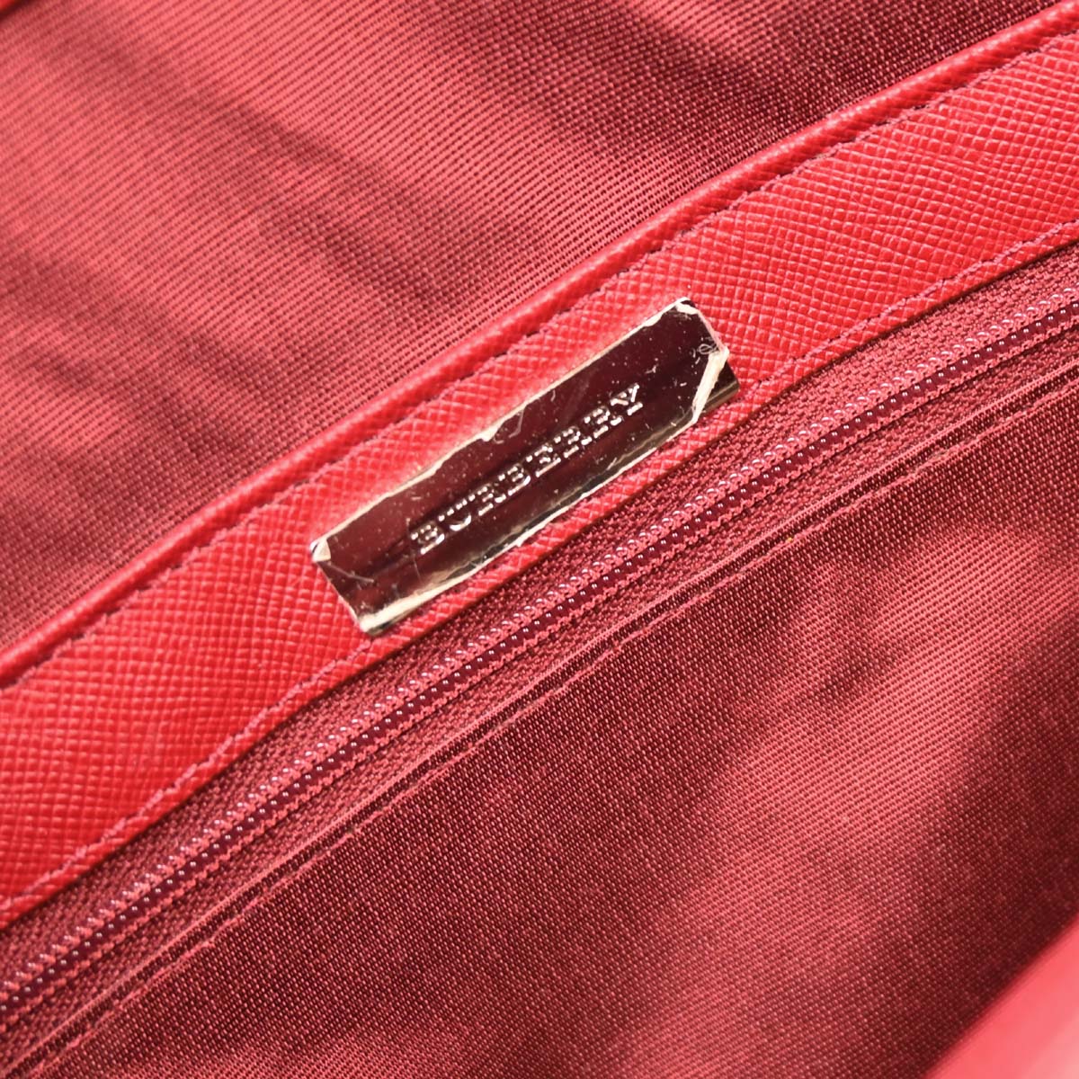 Burberry Red Leather Handbag