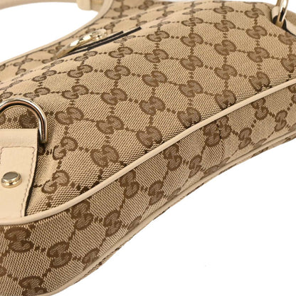 Gucci Beige Canvas GG Abbey Hobo Handbag