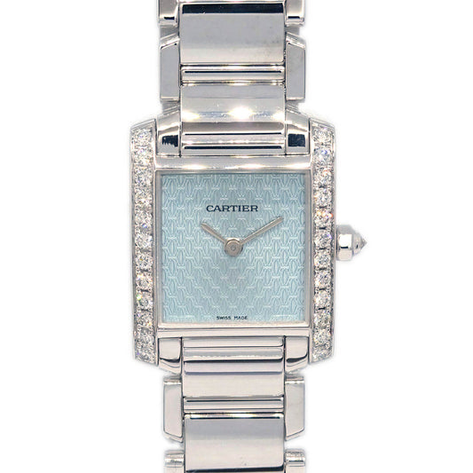 Cartier Tank Francaise SM Ref.2403 Quartz Watch 18KWG Diamond