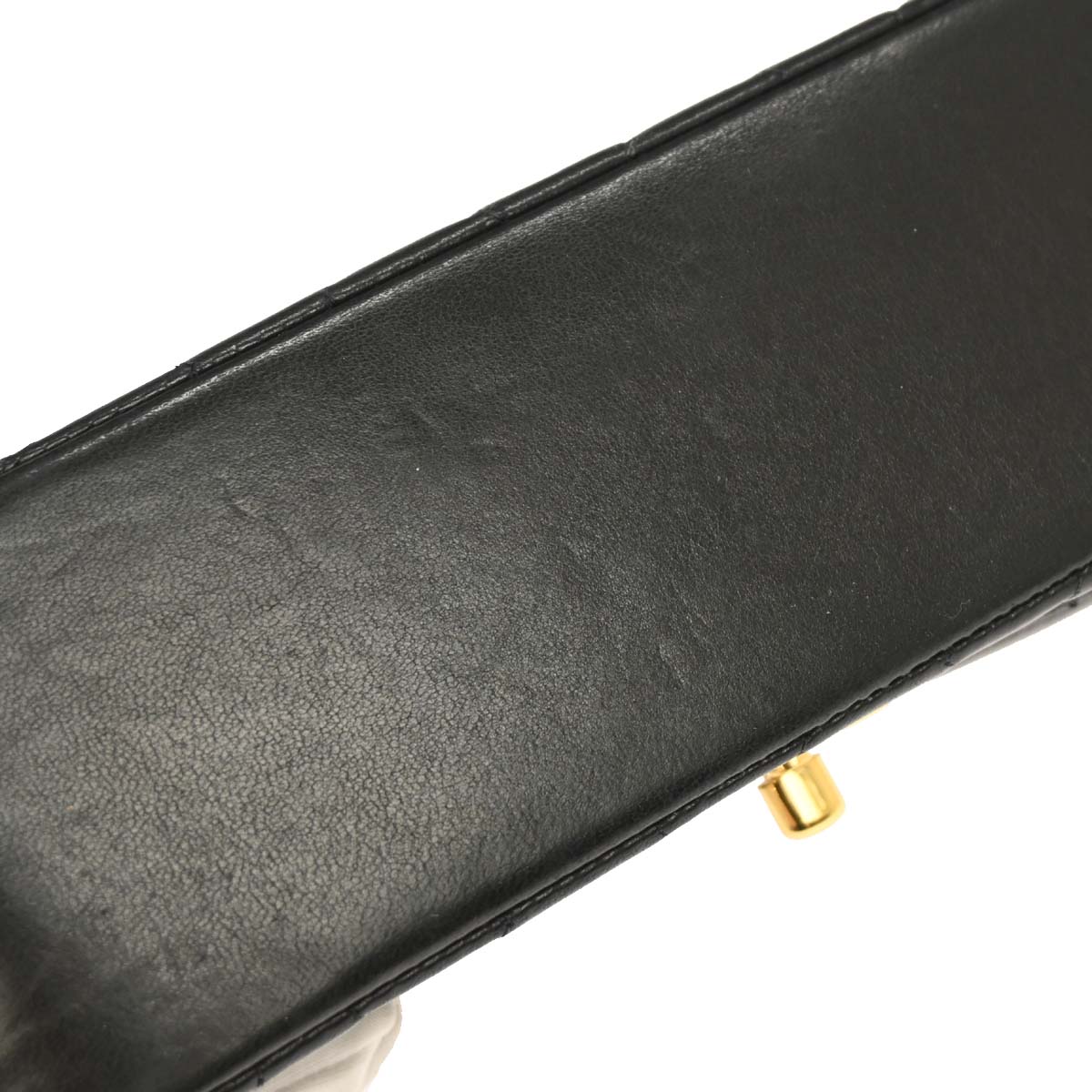 Chanel 1991-1994 Black Lambskin Small Diana Shoulder Bag