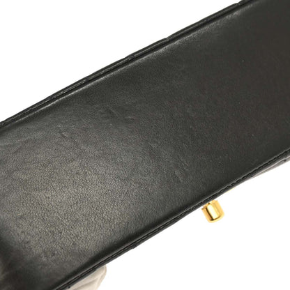 Chanel 1991-1994 Black Lambskin Small Diana Shoulder Bag