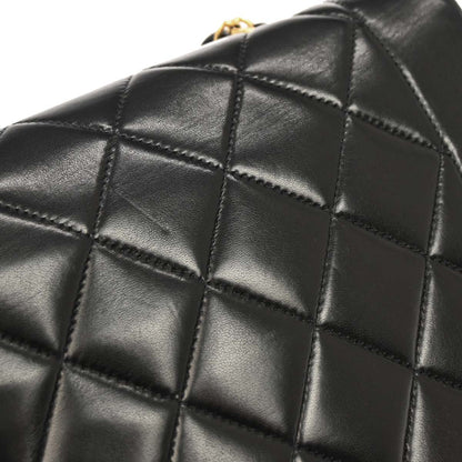 Chanel 1991-1994 Black Lambskin Small Diana Shoulder Bag