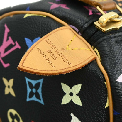 Louis Vuitton 2003 Black Monogram Multicolor Keepall 45 Handbag M92640