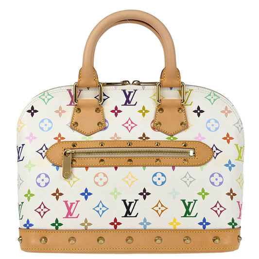 Louis Vuitton 2006 White Monogram Multicolor Alma Handbag M92647