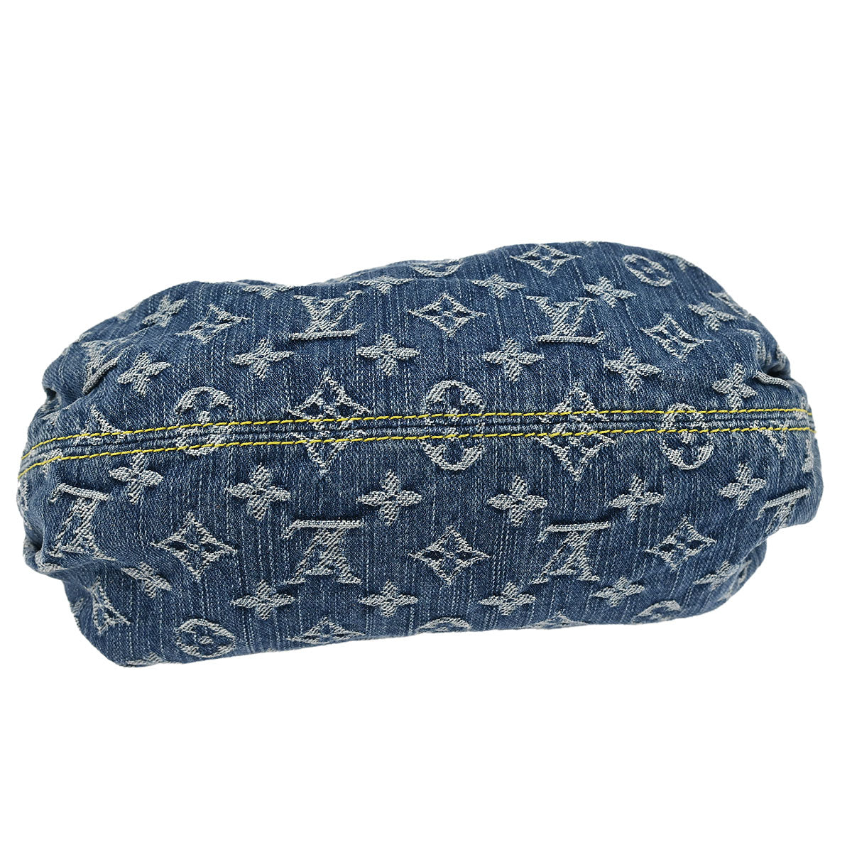 Louis Vuitton 2005 Blue Monogram Denim Pleaty Handbag M95020