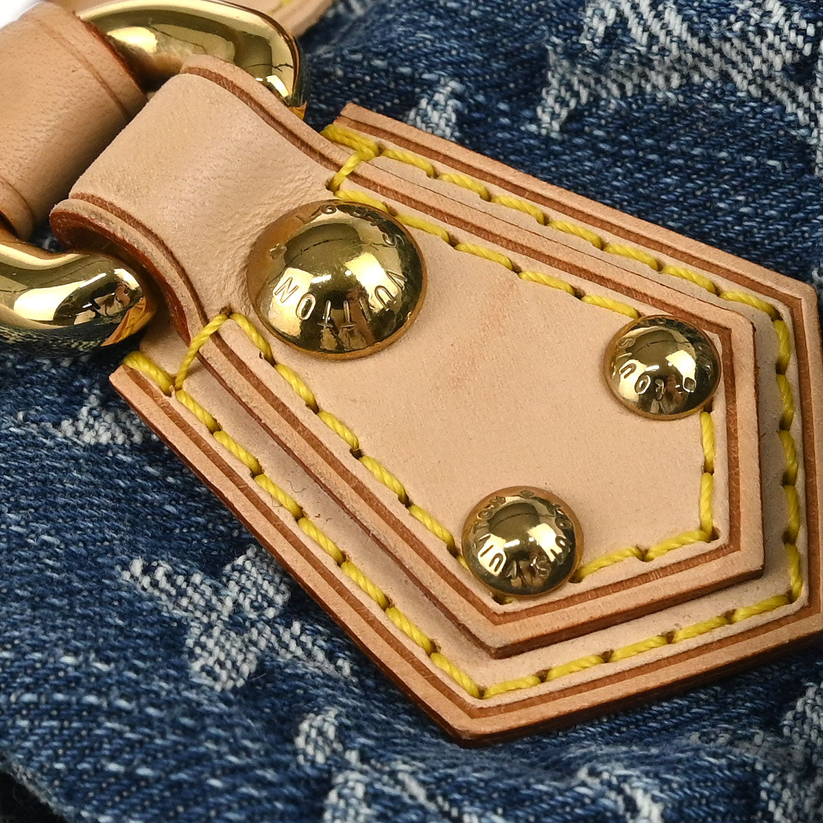 Louis Vuitton 2005 Blue Monogram Denim Pleaty Handbag M95020