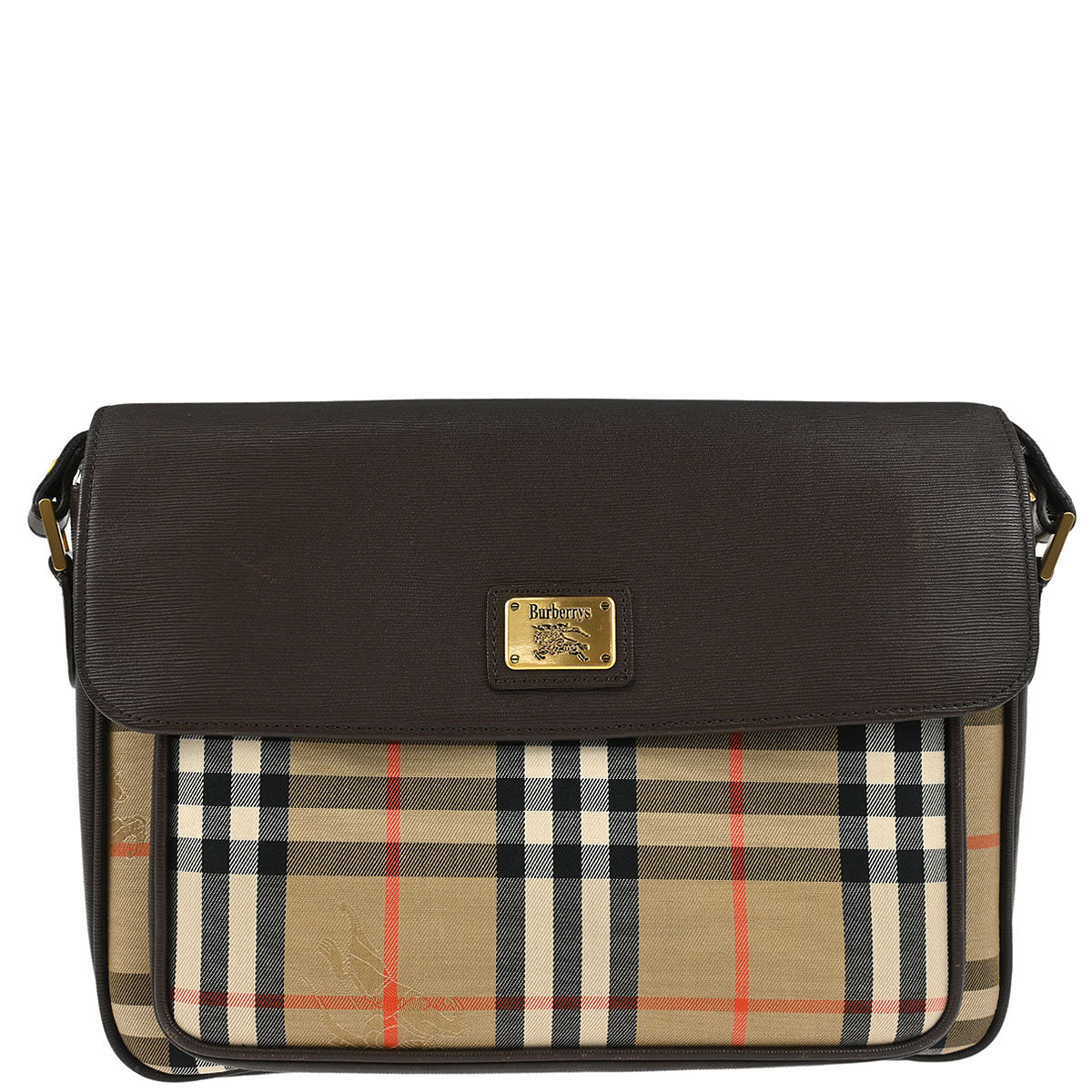 Burberrys Beige House Check Shoulder Bag