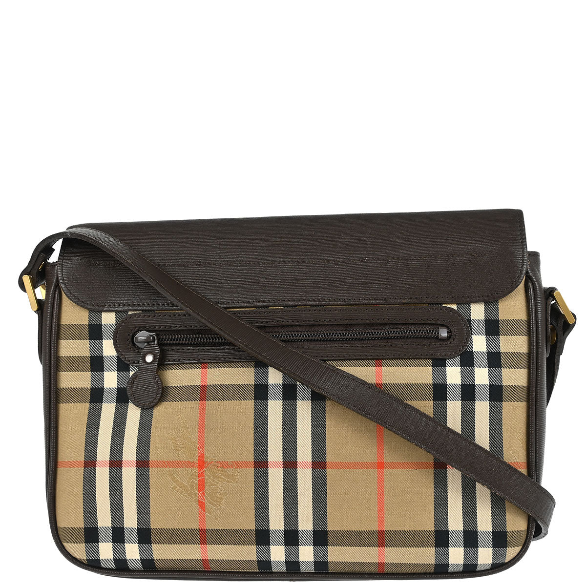 Burberrys Beige House Check Shoulder Bag