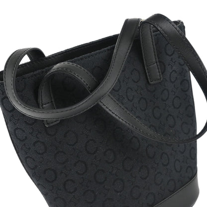 Celine Black Canvas C Macadam Tote Handbag