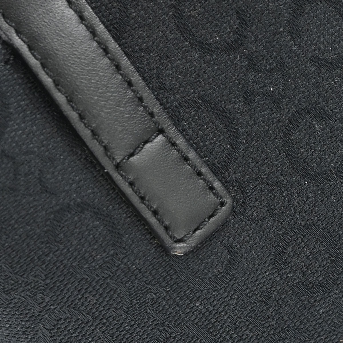 Celine Black Canvas C Macadam Tote Handbag