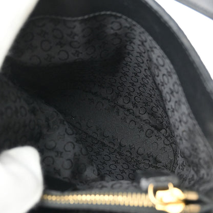 Celine Black Canvas C Macadam Tote Handbag