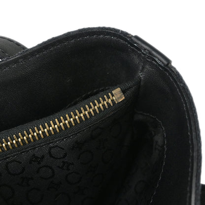 Celine Black Canvas C Macadam Tote Handbag