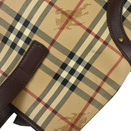 Burberry Beige PVC House Check Tote Handbag