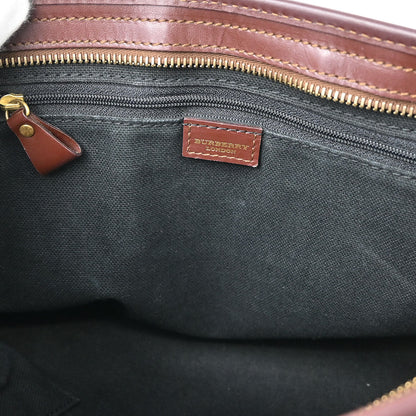 Burberry Beige PVC House Check Tote Handbag