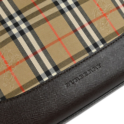 Burberry Beige Canvas House Check Tote Handbag
