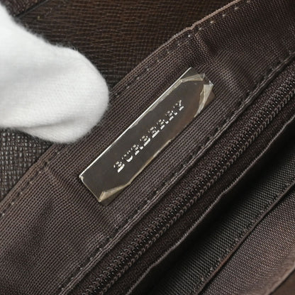 Burberry Beige Canvas Burberry Check Tote Handbag